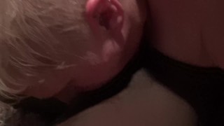 69 till her eyes sweat