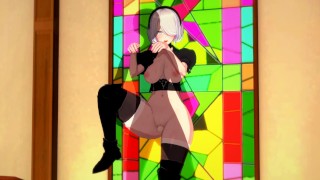 FUTA BAYONETTA FUCKS 2B DOGGYSTYLE IN CHURCH