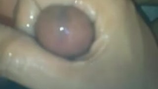 Bathroom masturbation - The sperm flew so high!
