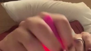 Making myself cum with the devils tail