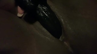 Using my fav dildo on my tight pussy