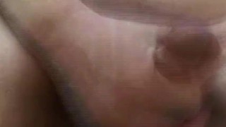 Close-up masturbation - Thick sperm fully flowed!