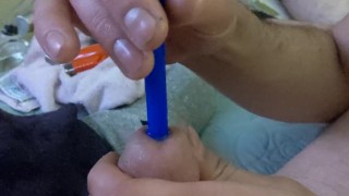 My boy practicing sounding on me