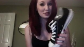 Scarlett Lush in Black Converse and Sweaty Feet