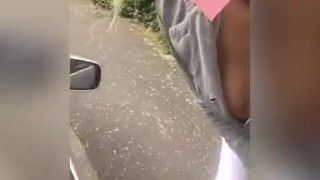 Naughty Blonde Being Naughty In A Uber