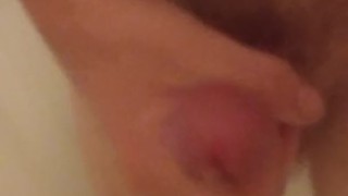 Jerking off in shower and eating my precum and cum