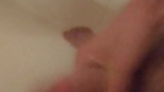 Jerking off in shower and eating my precum and cum