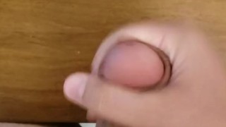 Masturbating Till I Cum All Over My Desk (Big Load)