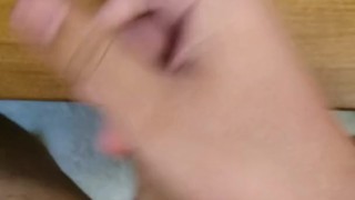 Masturbating Till I Cum All Over My Desk (Big Load)
