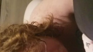 Girl fucks a dildo