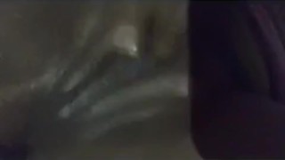 Perfect body ebony thot shaking creamy orgasm bate