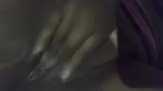 Perfect body ebony thot shaking creamy orgasm bate