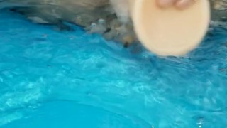 Wet and dirty fucking myself for the neighbors with my new big toy!