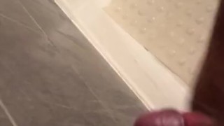 Thick Cock Releases Huge Shower Cumshot