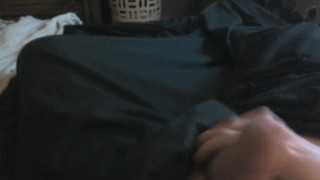 Hayden Taking Care of His Morning Wood