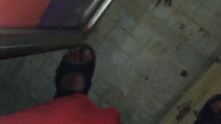 Greek guy jerks off in public (Glyfada)- Almost caught by police car passin