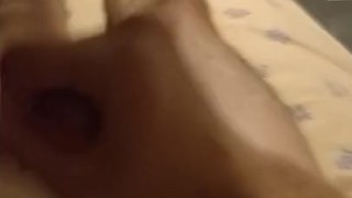 Teen jerking off in bed