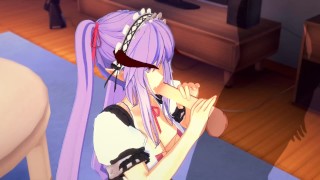 3D Hentai Succubus Maid Pleasures Her Master