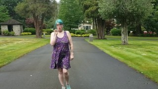 Seattle Ganja Goddess the Queen of Pussy Pops sucking lollipops: Cemetery Halloween licking candy