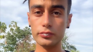 Eating cum of black straight friend´s used condom I found after his fuck