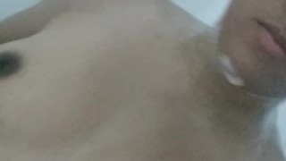 I love how the water feels running down my clit