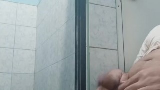 chub asian guy jerking off