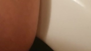 Short Girl Rushes To Go Pee