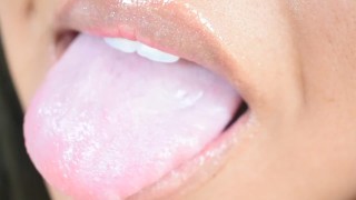 Glossy Erotic Lip Tease