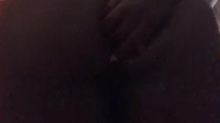 BBW plays with her butthole