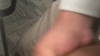 Masturbating at work