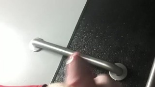 Bathroom quick cumshot