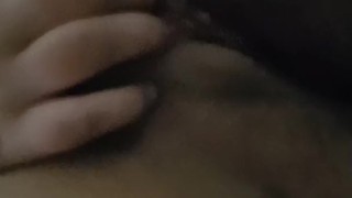 Chubby moaning girlfriend plays until she cums