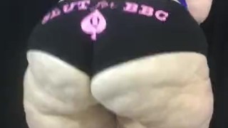 BBW showing off her BBC panties