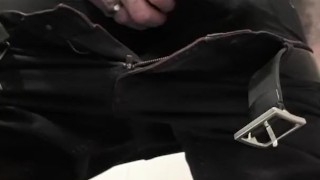 Public bathroom tease