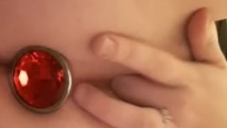 Sliding my Anal Plug Into my Ass