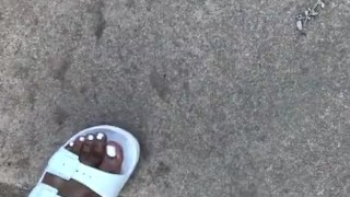 Sexy white toes n shoes to match