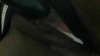 Creampie up close toy play