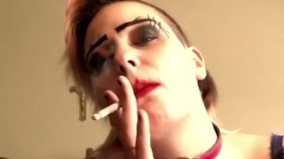 Punk Babe Smoking for you
