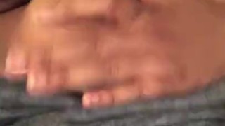 BBW rubbing her big tits