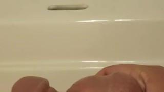 Taking a Nice Long Warm Pee in the Sink