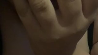 Sucking on my fingers like Daddy wants me to