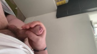 Running one off real quick in the bathroom