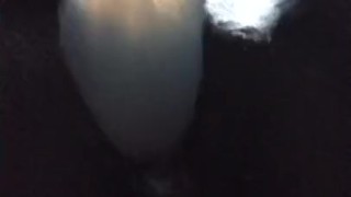 Full on orgasm with confetti dildo