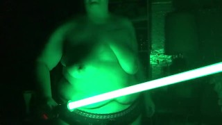 Boobs Ross — lightsaber practice 2 — julyathon 14