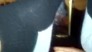 Using my dildo on my phat black pussy