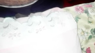 Watching porn on phone and humping pillow for cum ( amateur homemade)