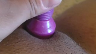 When he says, "cum for me, baby" 