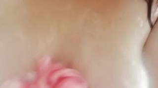 Soapy fun in the shower