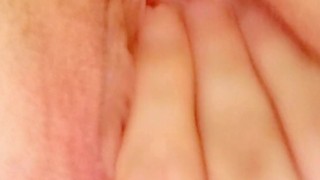 Playing with soaking wet pussy