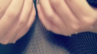 Daddy's Darlin' DaniHaze- Milky Fishnet Tits pt. 2